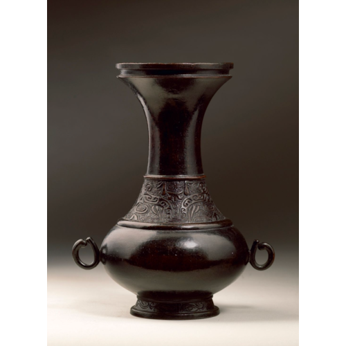 Bronze Flower Vessel